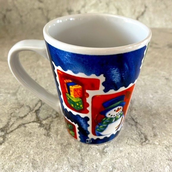 Christmas Themed Ceramic Multi-Colored Coffee Tea Mug Cup 10oz - Picture 2 of 8